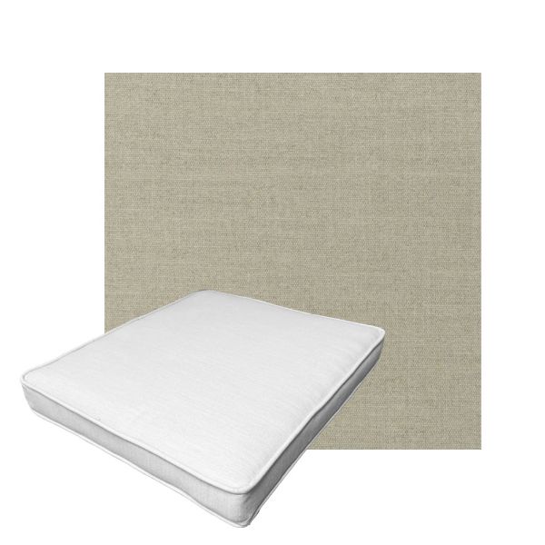 Patio Dining Chair Seat Cushion Boxed Style - - Custom outdoor patio furniture cushions from Cascadia Outdoor Cushions in Sunbrella Fabric