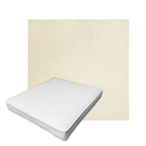 Patio Dining Chair Seat Cushion Boxed Style - - Custom outdoor patio furniture cushions from Cascadia Outdoor Cushions in Sunbrella Fabric