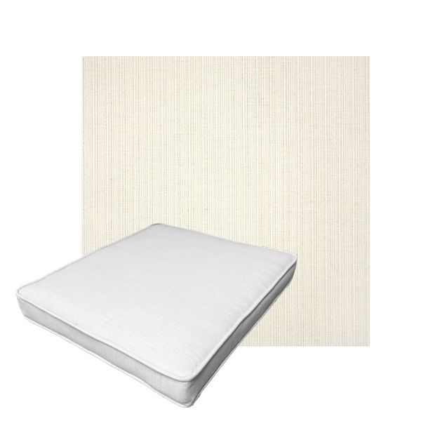 Patio Dining Chair Seat Cushion Boxed Style - - Custom outdoor patio furniture cushions from Cascadia Outdoor Cushions in Sunbrella Fabric