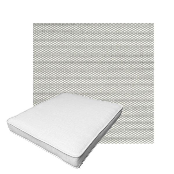 Patio Dining Chair Seat Cushion Boxed Style - - Custom outdoor patio furniture cushions from Cascadia Outdoor Cushions in Sunbrella Fabric