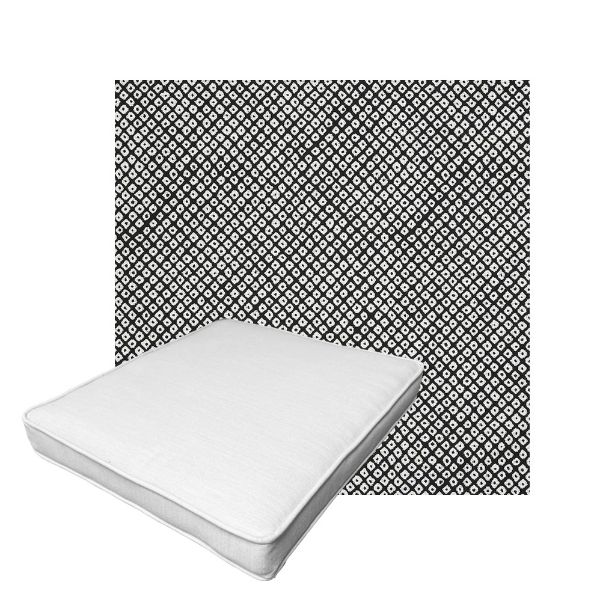 Patio Dining Chair Seat Cushion Boxed Style - - Custom outdoor patio furniture cushions from Cascadia Outdoor Cushions in Sunbrella Fabric