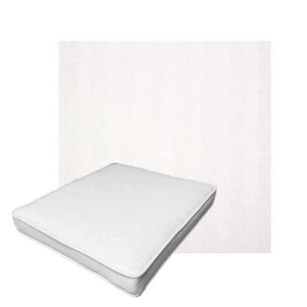 Patio Dining Chair Seat Cushion Boxed Style - - Custom outdoor patio furniture cushions from Cascadia Outdoor Cushions in Sunbrella Fabric