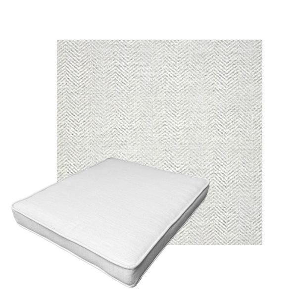 Patio Dining Chair Seat Cushion Boxed Style - - Custom outdoor patio furniture cushions from Cascadia Outdoor Cushions in Sunbrella Fabric