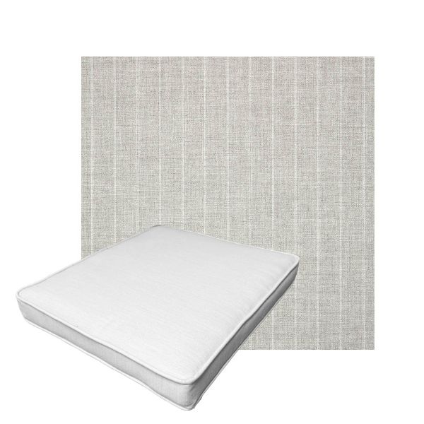 Patio Dining Chair Seat Cushion Boxed Style - - Custom outdoor patio furniture cushions from Cascadia Outdoor Cushions in Sunbrella Fabric