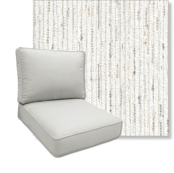 Palm Springs Sand by Revolution Performance Fabrics Deep Seating Patio Chair Cushions