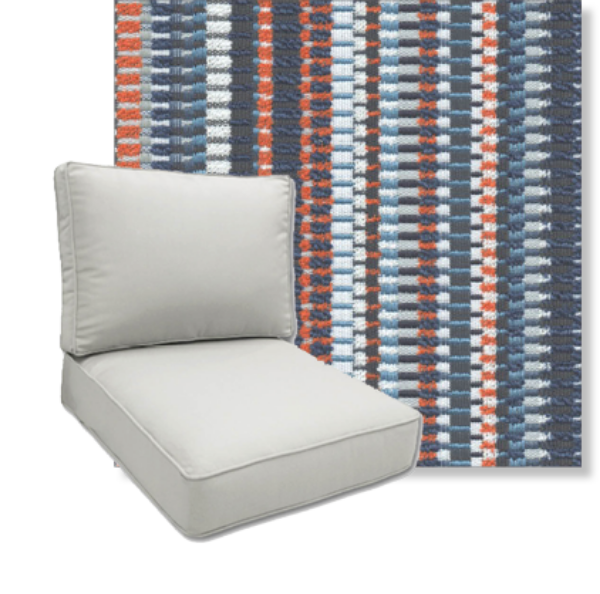 Palm Springs Sand by Revolution Performance Fabrics Deep Seating Patio Chair Cushions