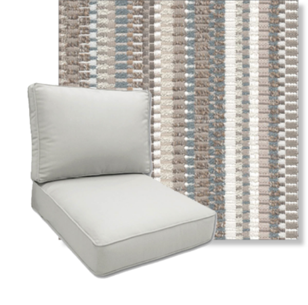 Palm Springs Sand by Revolution Performance Fabrics Deep Seating Patio Chair Cushions