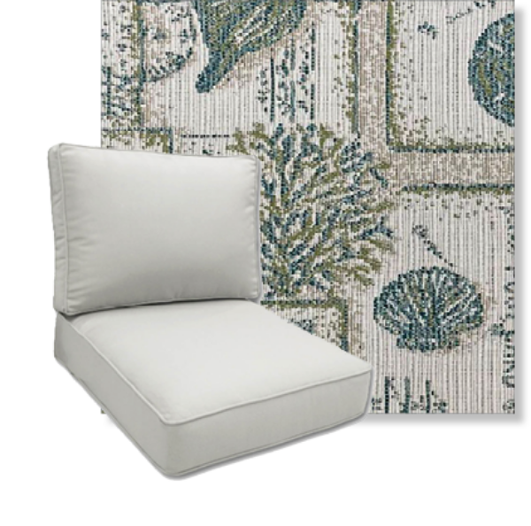 Palm Springs Sand by Revolution Performance Fabrics Deep Seating Patio Chair Cushions