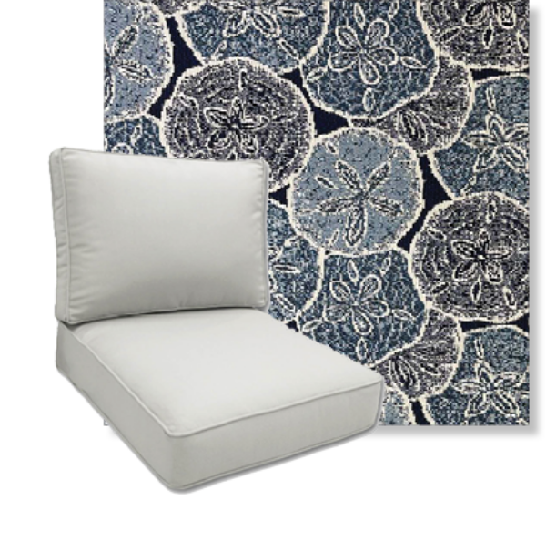 Palm Springs Sand by Revolution Performance Fabrics Deep Seating Patio Chair Cushions