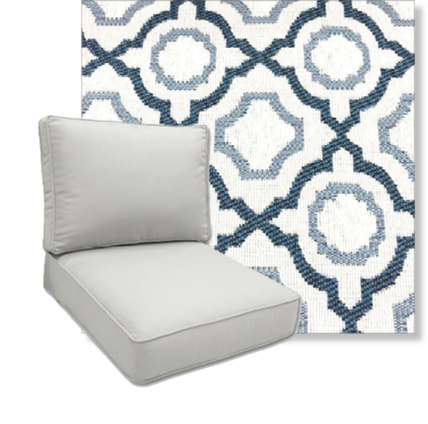 Palm Springs Sand by Revolution Performance Fabrics Deep Seating Patio Chair Cushions