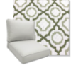 Savannah Green by Revolution Performance Fabrics Deep Seating Patio Chair Cushions