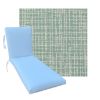 Classic Universal Chaise Lounge Cushions | Outdura Cortez Breeze Fabric | 3 Sizes