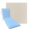 Classic Universal Chaise Lounge Cushions | Outdura Performance Fabric | 3 Sizes