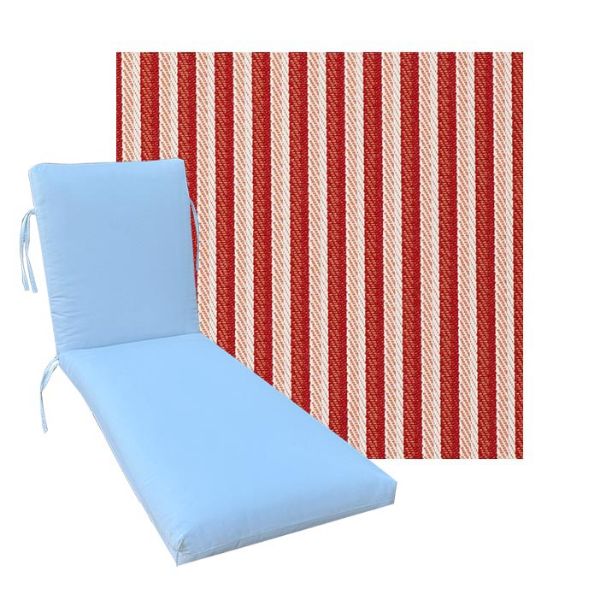 Classic Universal Chaise Lounge Cushions | Outdura Performance Fabric | 3 Sizes