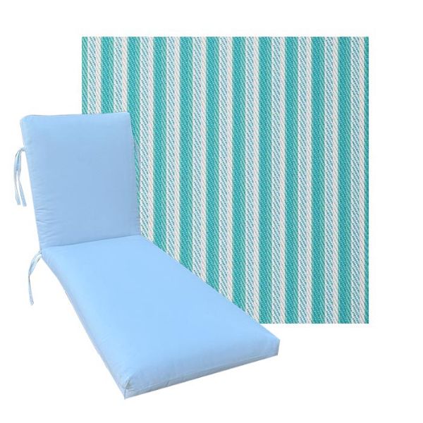 Classic Universal Chaise Lounge Cushions | Outdura Performance Fabric | 3 Sizes