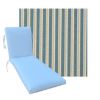 Classic Universal Chaise Lounge Cushions | Outdura Performance Fabric | 3 Sizes