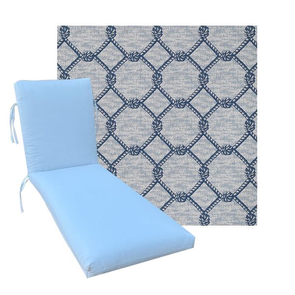 Classic Universal Chaise Lounge Cushions | Outdura Performance Fabric | 3 Sizes