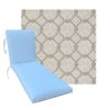 Classic Universal Chaise Lounge Cushions | Outdura Performance Fabric | 3 Sizes