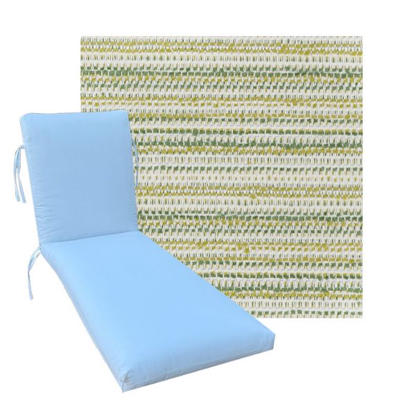 Classic Universal Chaise Lounge Cushions | Outdura Performance Fabric | 3 Sizes
