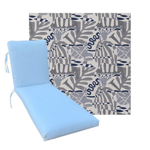 Classic Universal Chaise Lounge Cushions | Outdura Performance Fabric | 3 Sizes