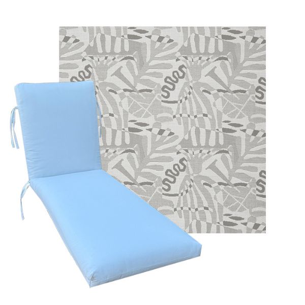 Classic Universal Chaise Lounge Cushions | Outdura Performance Fabric | 3 Sizes