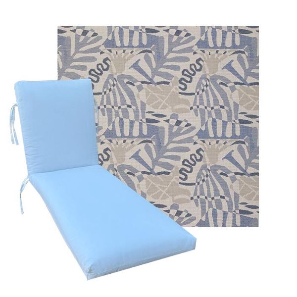 Classic Universal Chaise Lounge Cushions | Outdura Performance Fabric | 3 Sizes
