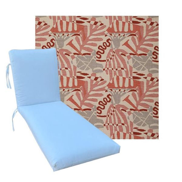 Classic Universal Chaise Lounge Cushions | Outdura Performance Fabric | 3 Sizes