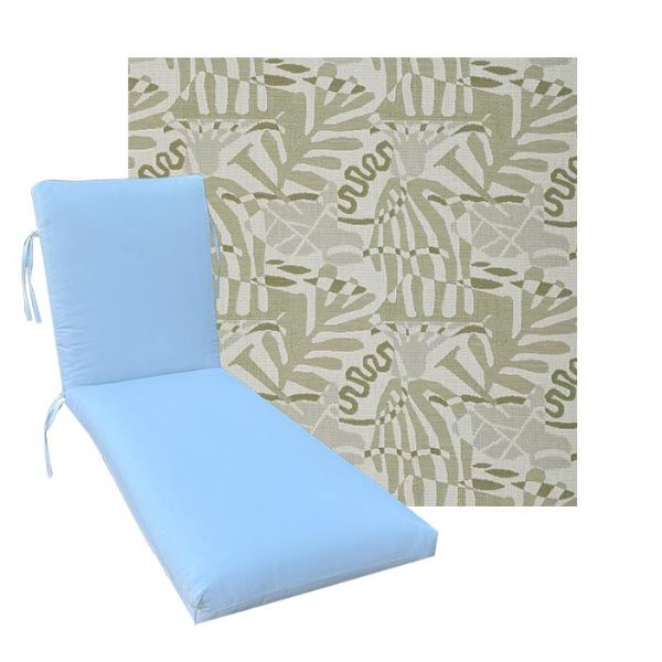 Classic Universal Chaise Lounge Cushions | Outdura Performance Fabric | 3 Sizes