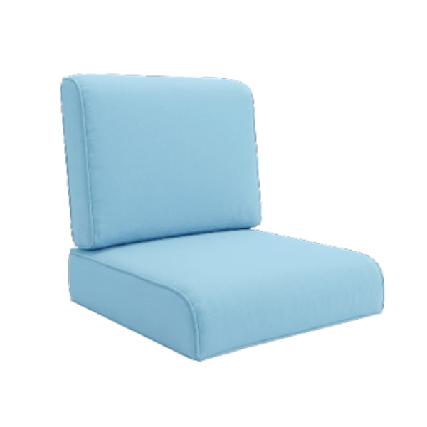 Waterfall Style Seat and Back Cushions for Deep Seating Outdoor Patio Chairs
