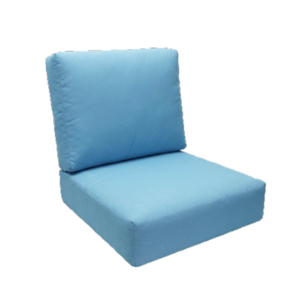 Deep Seating Patio Chair Replacement Cushions with a Flat Front Bullnose Design - Custom Made To Order in The Exact Size You Need