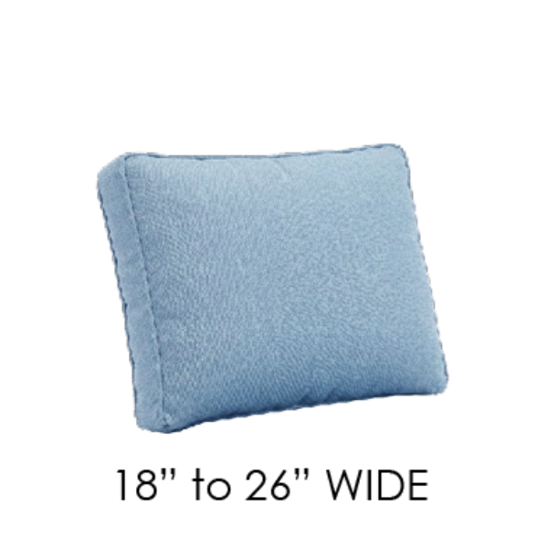 Boxed back cushion only