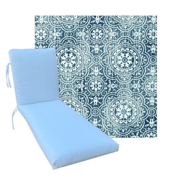Classic Universal Chaise Lounge Cushions | Outdura Fabrics | 3 Sizes