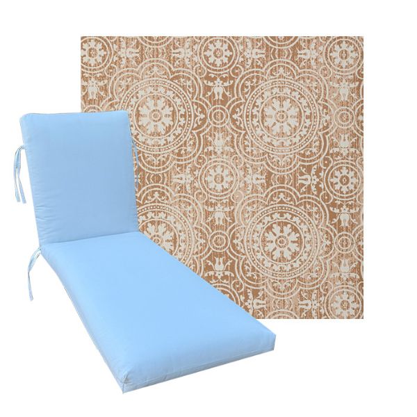 Classic Universal Chaise Lounge Cushions | Outdura Fabrics | 3 Sizes