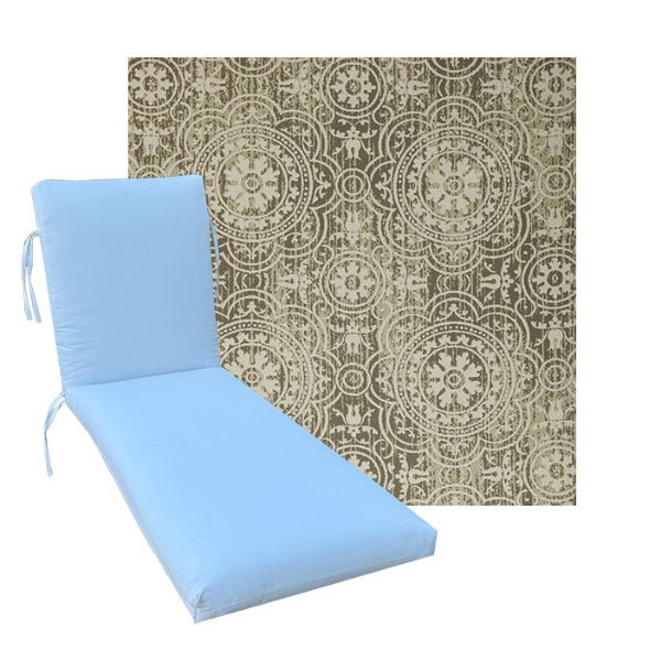 Classic Universal Chaise Lounge Cushions | Outdura Fabrics | 3 Sizes
