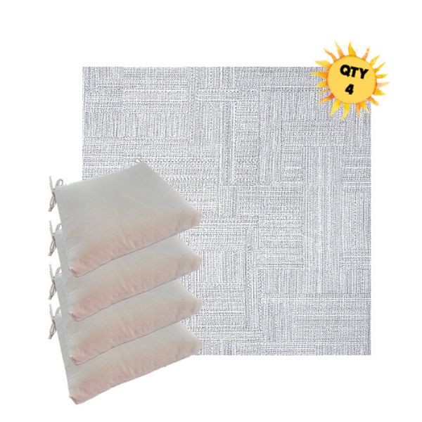 Sunbrella Boro Elegance Outdoor Dining Chair Cushions in Sunbrella Luxury Outdoor Fabrics - Order in Sets of 4