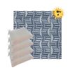 Sunbrella Figure Indigo Outdoor Dining Chair Cushions in Sunbrella Luxury Outdoor Fabrics - Order in Sets of 4
