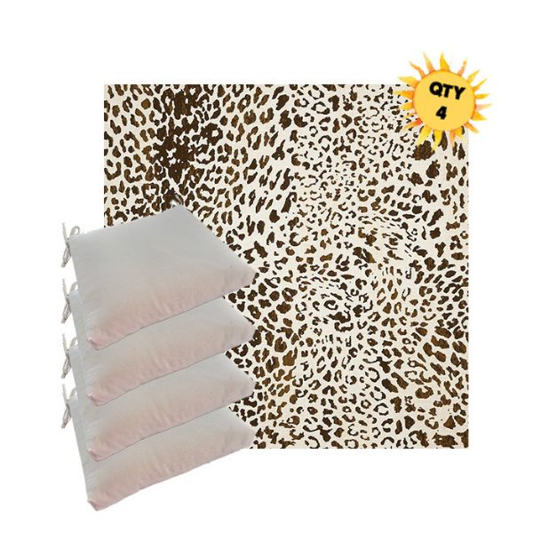 Sunbrella Instinct Espresso Outdoor Dining Chair Cushions in Sunbrella Luxury Outdoor Fabrics - Order in Sets of 4