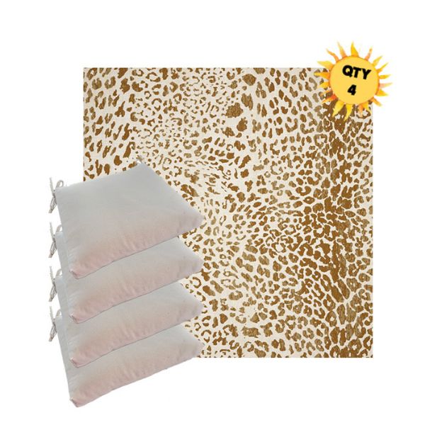 Sunbrella Instinct Toffee Outdoor Dining Chair Cushions in Sunbrella Luxury Outdoor Fabrics - Order in Sets of 4