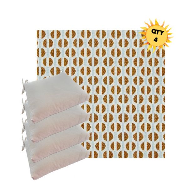 Sunbrella Reveal Canyon Outdoor Dining Chair Cushions in Sunbrella Luxury Outdoor Fabrics - Order in Sets of 4