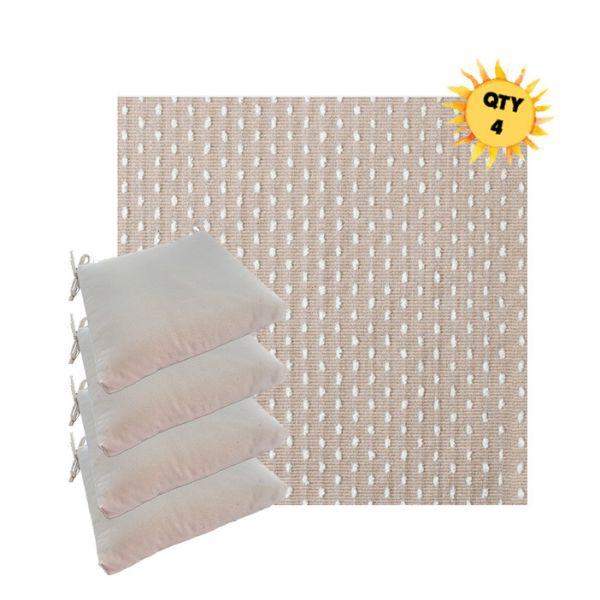 Sunbrella Royale Silk Outdoor Dining Chair Cushions in Sunbrella Luxury Outdoor Fabrics - Order in Sets of 4