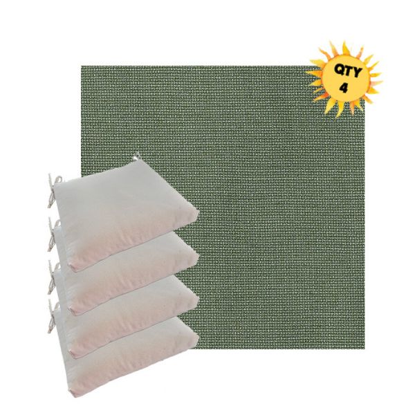 Outdoor Dining Chair Cushions in Sunbrella Outdoor Fabrics - Order in Sets of 4