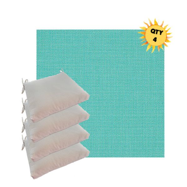 Outdoor Dining Chair Cushions in Sunbrella Outdoor Fabrics - Order in Sets of 4