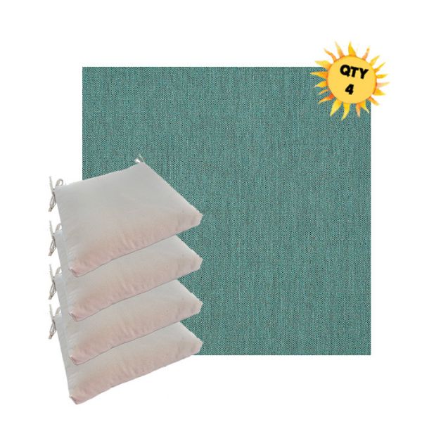 Outdoor Dining Chair Cushions in Sunbrella Outdoor Fabrics - Order in Sets of 4