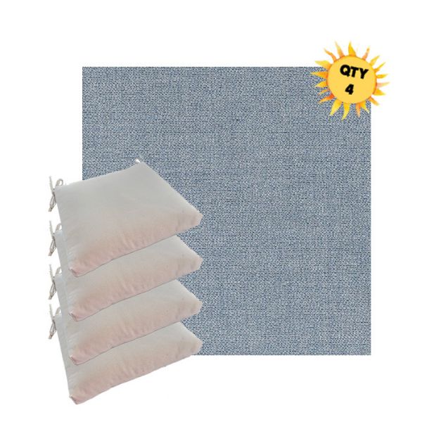 Outdoor Dining Chair Cushions in Sunbrella Outdoor Fabrics - Order in Sets of 4