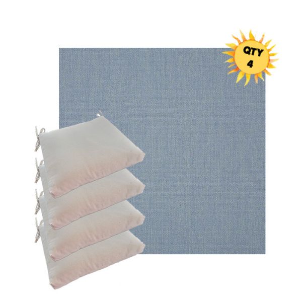 Outdoor Dining Chair Cushions in Sunbrella Outdoor Fabrics - Order in Sets of 4