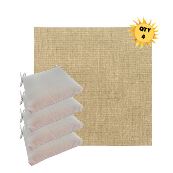 Outdoor Dining Chair Cushions in Sunbrella Outdoor Fabrics - Order in Sets of 4