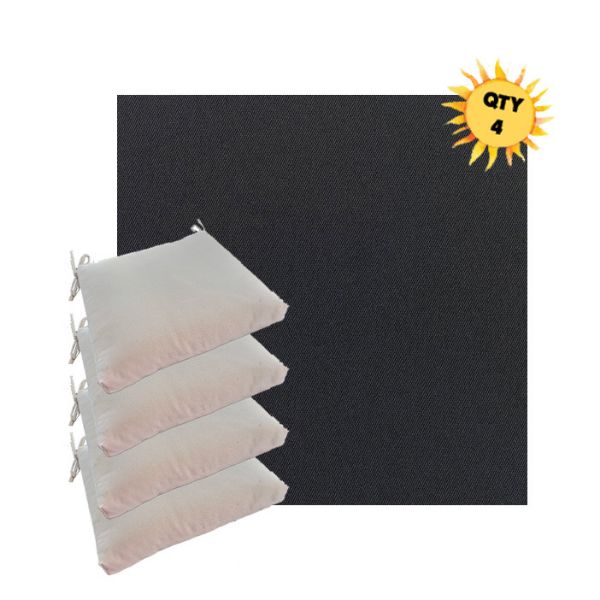 Outdoor Dining Chair Cushions in Sunbrella Outdoor Fabrics - Order in Sets of 4