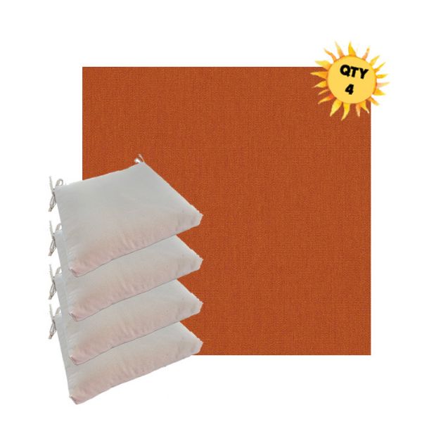 Outdoor Dining Chair Cushions in Sunbrella Outdoor Fabrics - Order in Sets of 4