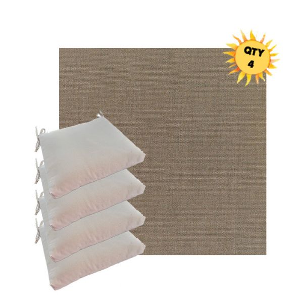 Outdoor Dining Chair Cushions in Sunbrella Outdoor Fabrics - Order in Sets of 4