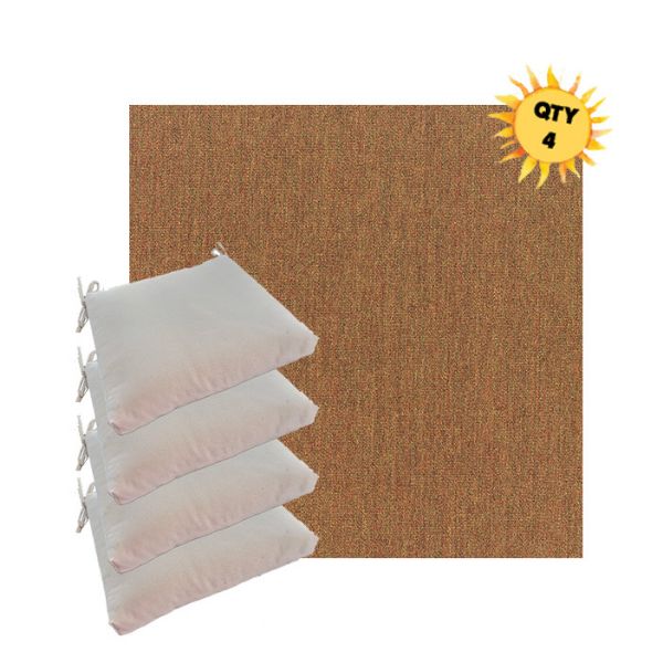 Outdoor Dining Chair Cushions in Sunbrella Outdoor Fabrics - Order in Sets of 4